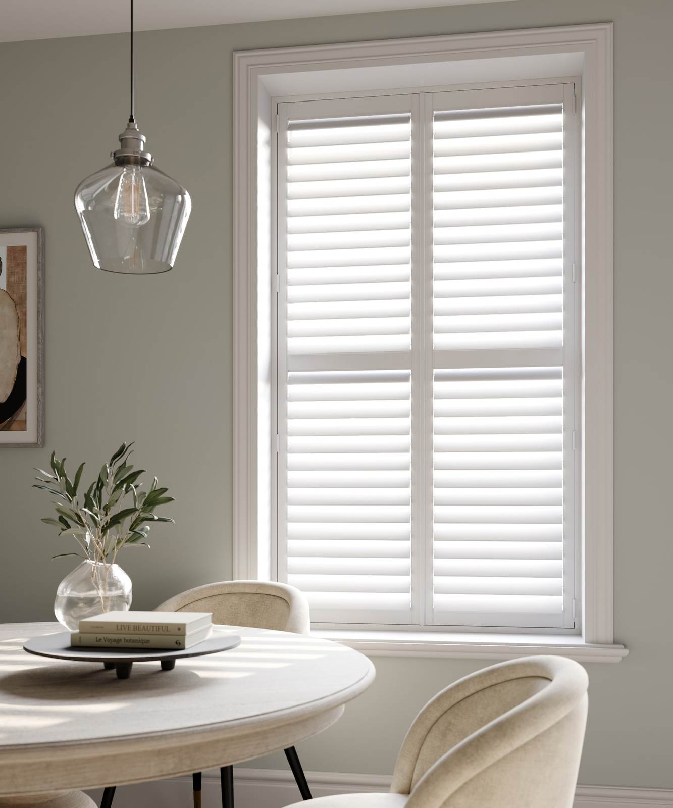 Internal hardwood shutters, made to measure