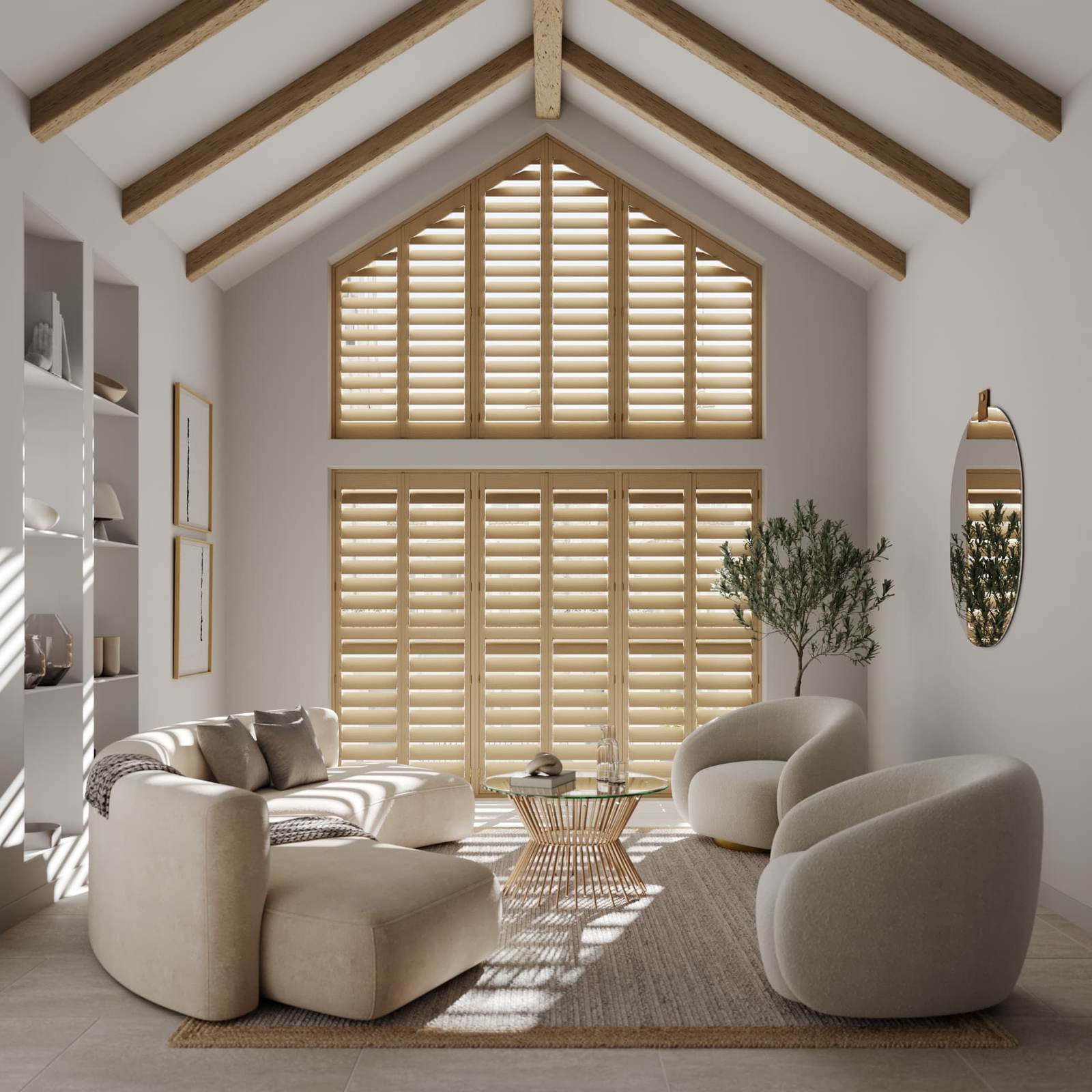 Shaped shutters