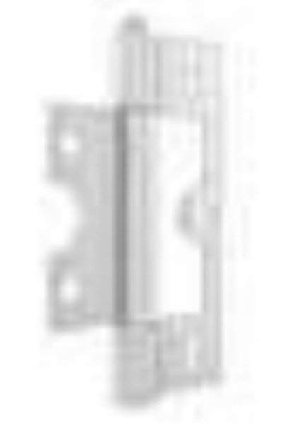 Natural White / Pearl shutter hinge finish
